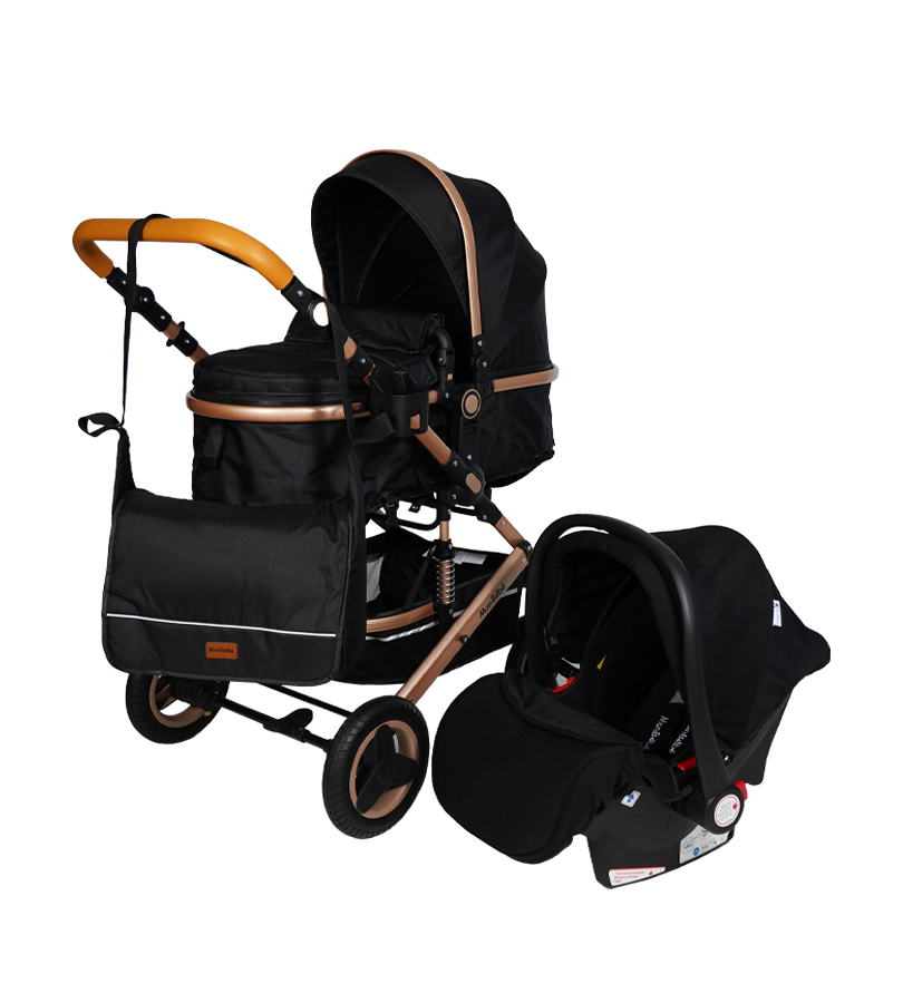 POUSSETTE URBAN TENDANCE  AVEC MAXI COSI ET SAC À LANGER  – MON BÉBÉ